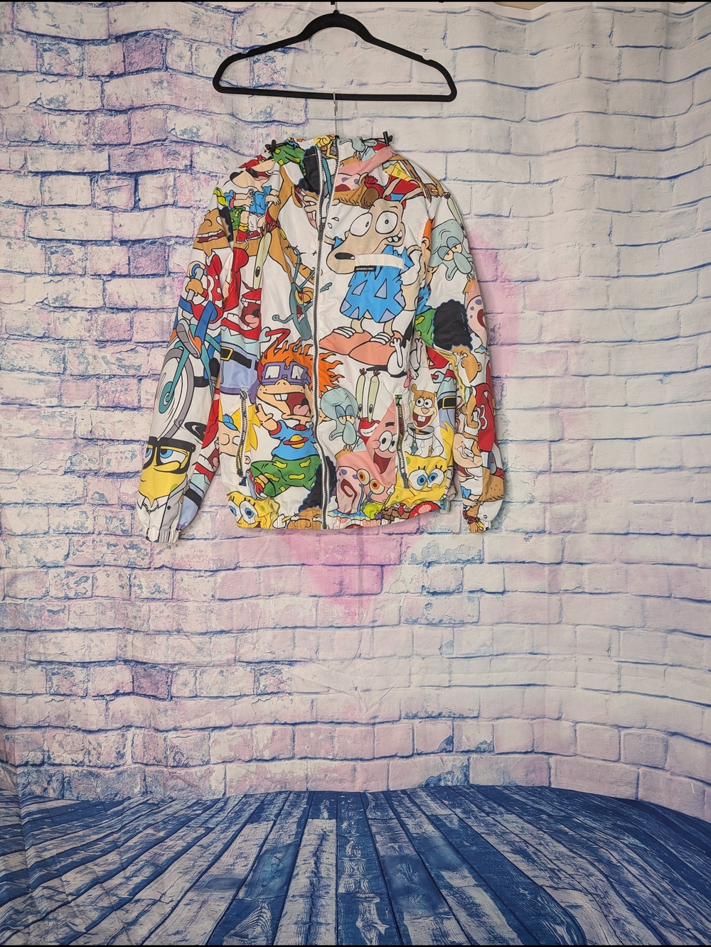 Cartoon Character Multicolor Zip-Up Jacket